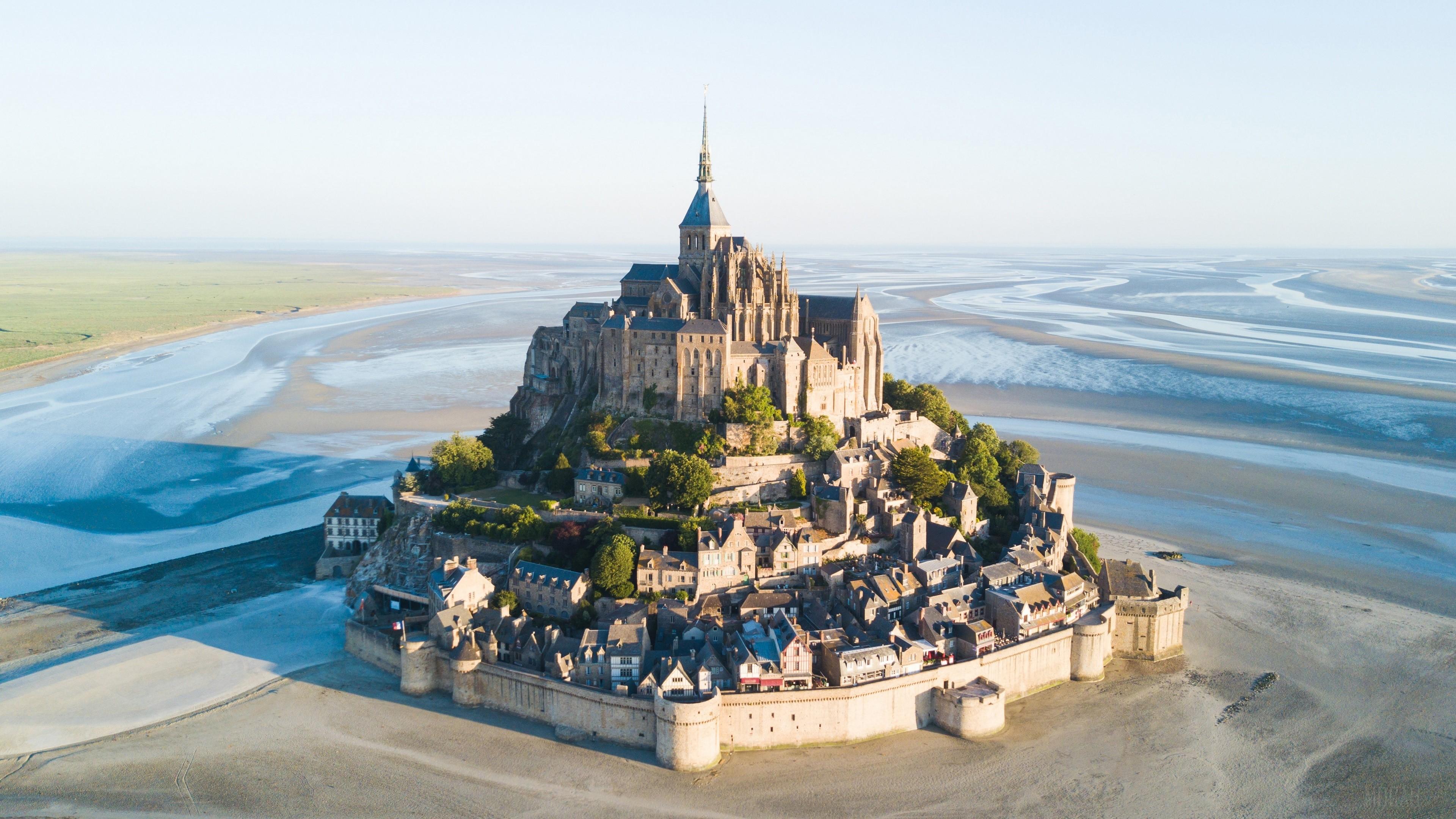 3840x2160 France, Monastery, Mont Saint Michel 4k Wallpaper. Mocah HD Wallpaper