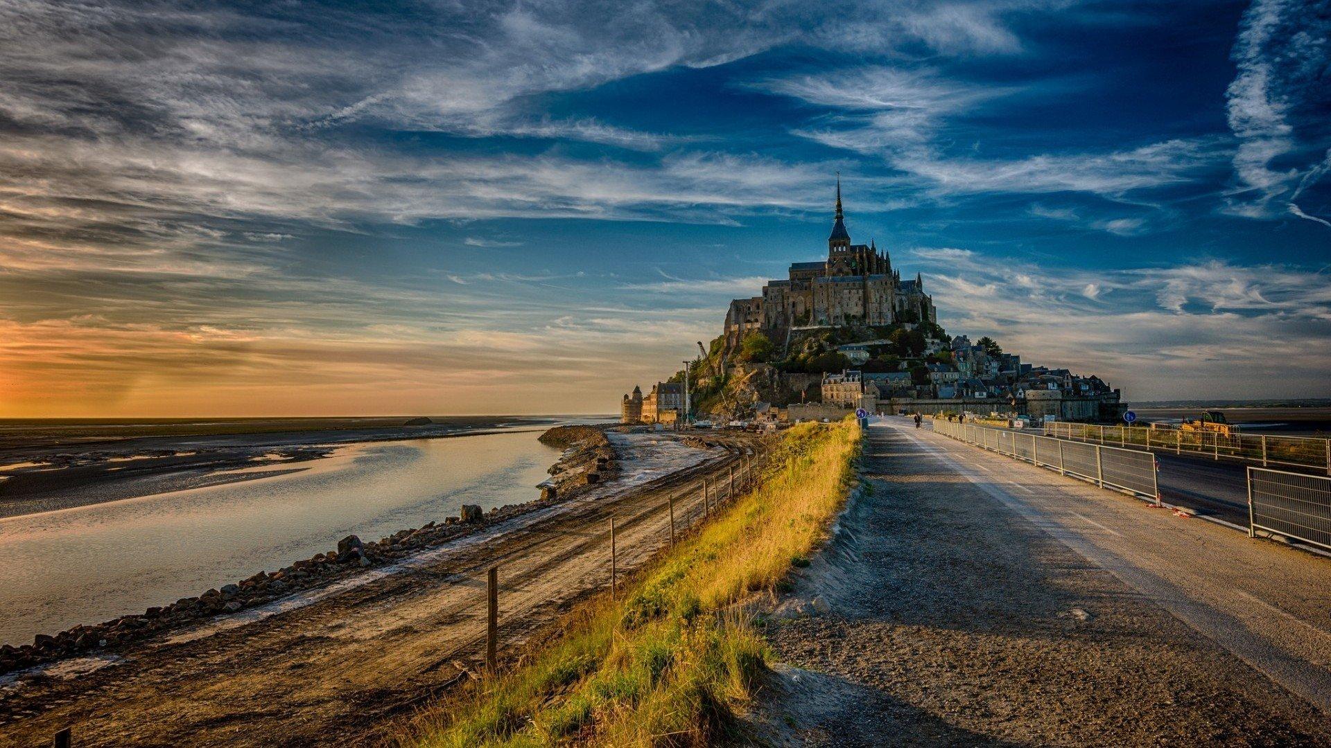 1920x1080 Mont Saint Michel Wallpaper HD / Desktop and Mobile Background