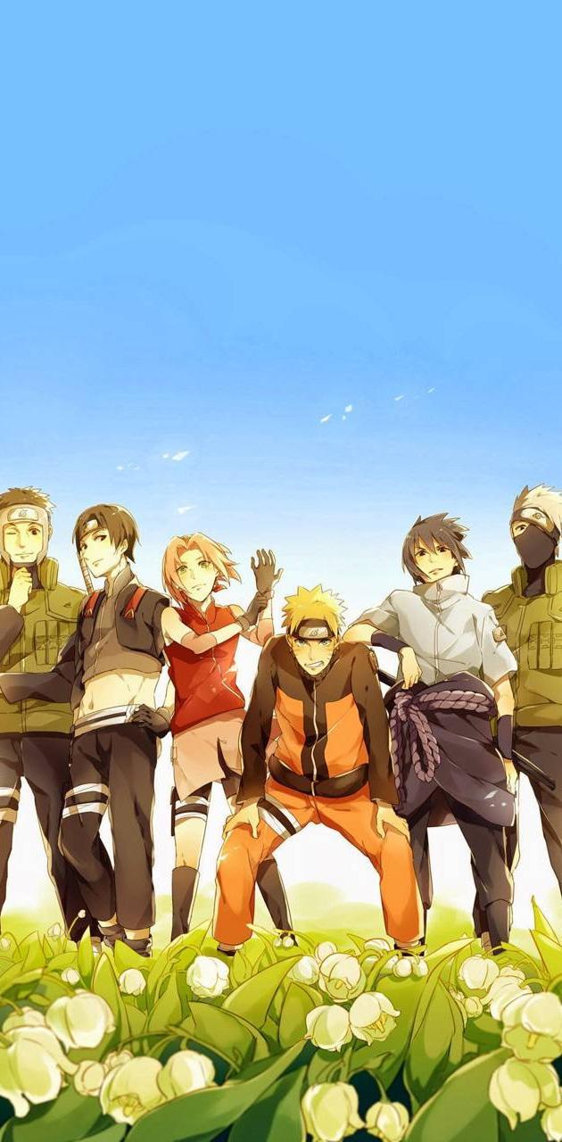 630x1280 Naruto team 7 wallpaper