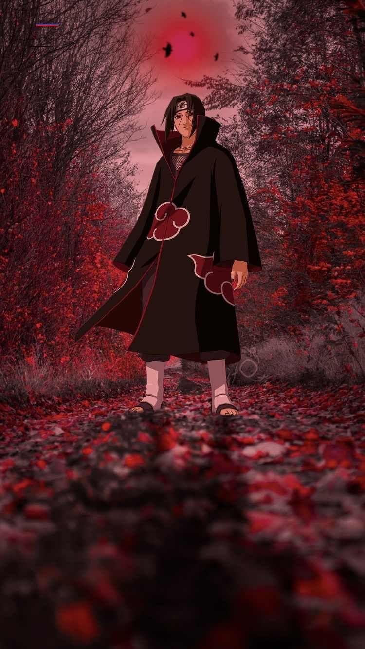 750x1334 Itachi Uchiha wallpaper - #narutowallpaper. Itachi mangekyou sharingan, Itachi akatsuki, Itachi uchiha art