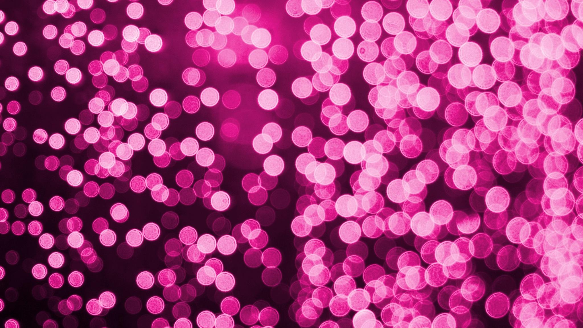 2048x1152 Bokeh Effect Pink Lights Celebrations 2048x1152 Resolution HD 4k Wallpaper, Image, Background, Photo and Picture
