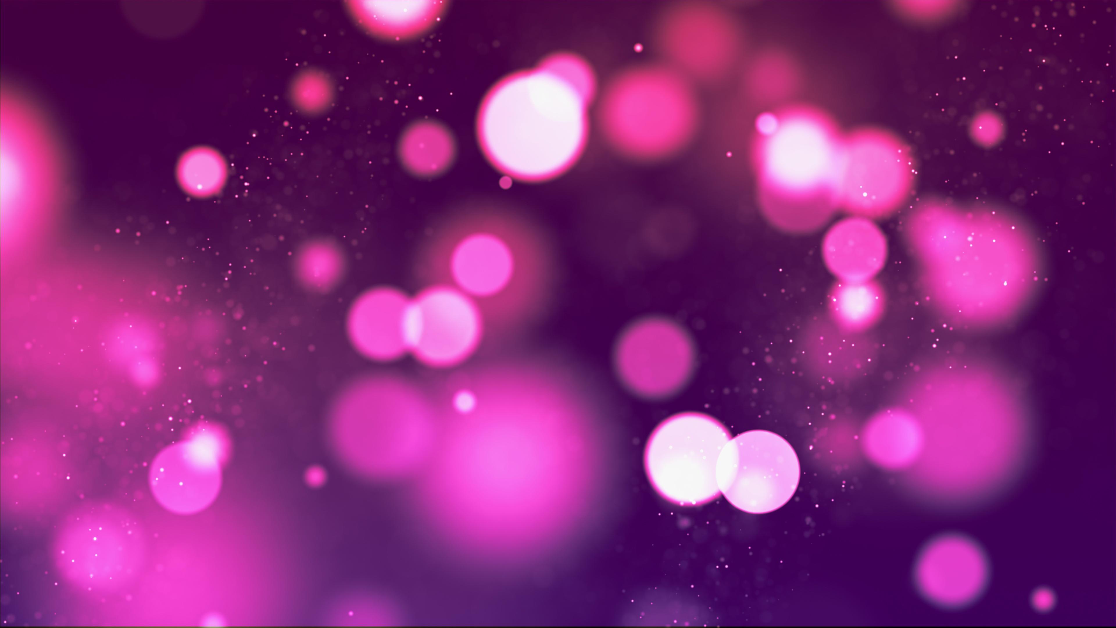 3840x2160 Wallpaper 4k Pink Lights Bokeh Wallpaper