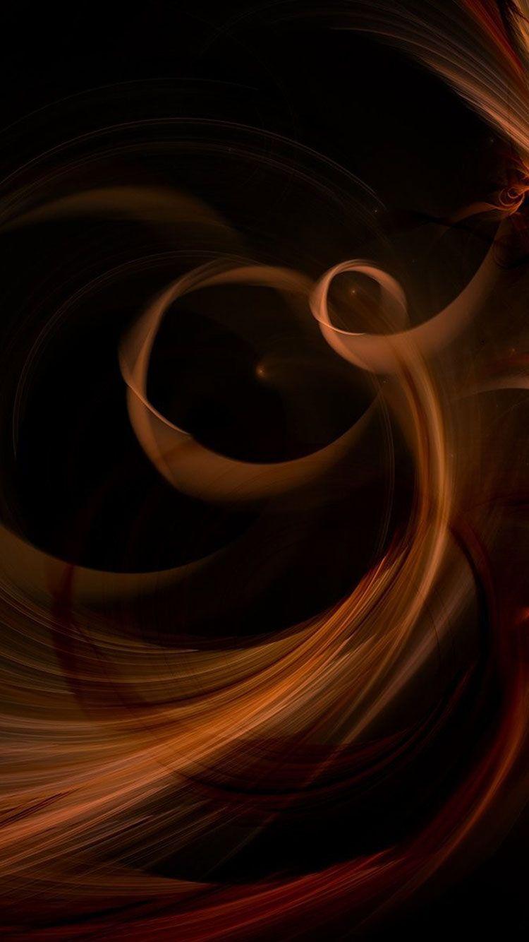 750x1334 Black Orange iPhone Wallpaper