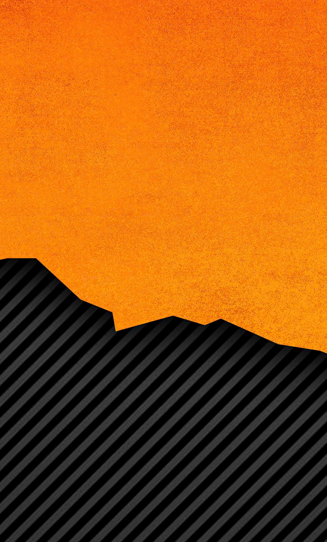 1280x2120 Download 1280x2120 Wallpaper Orange Black Surface, Lines, Abstract, Iphone 6 Plus, 1280x2120 HD Image, Background, 26743
