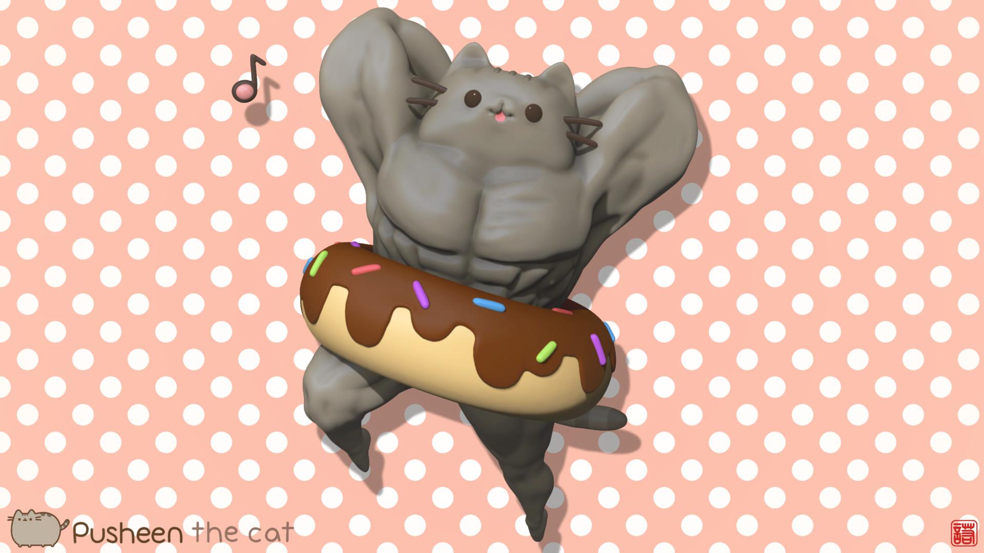 1920x1080 Buff Pusheen, Lok (Oscar) Chow