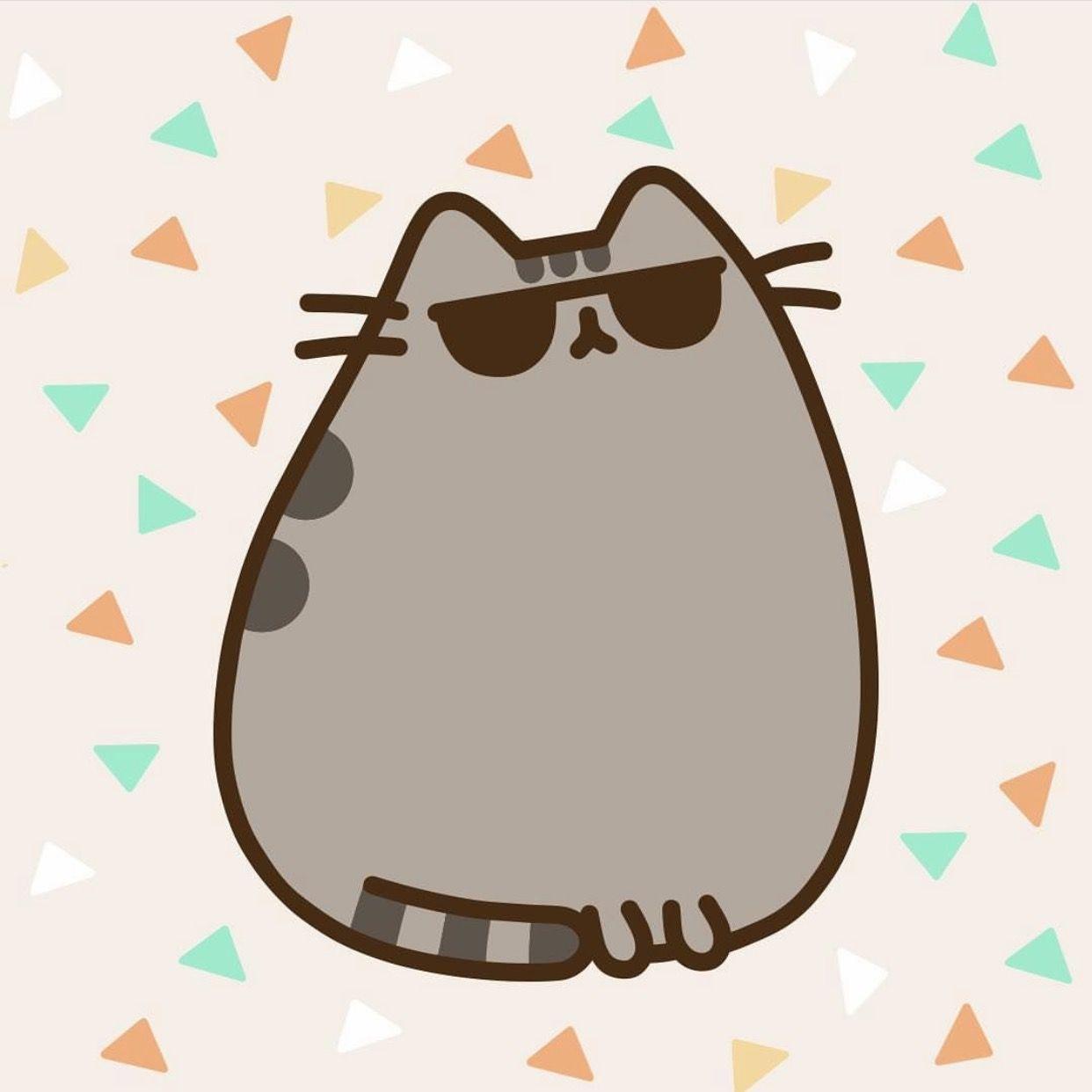 1242x1242 Pusheen Background
