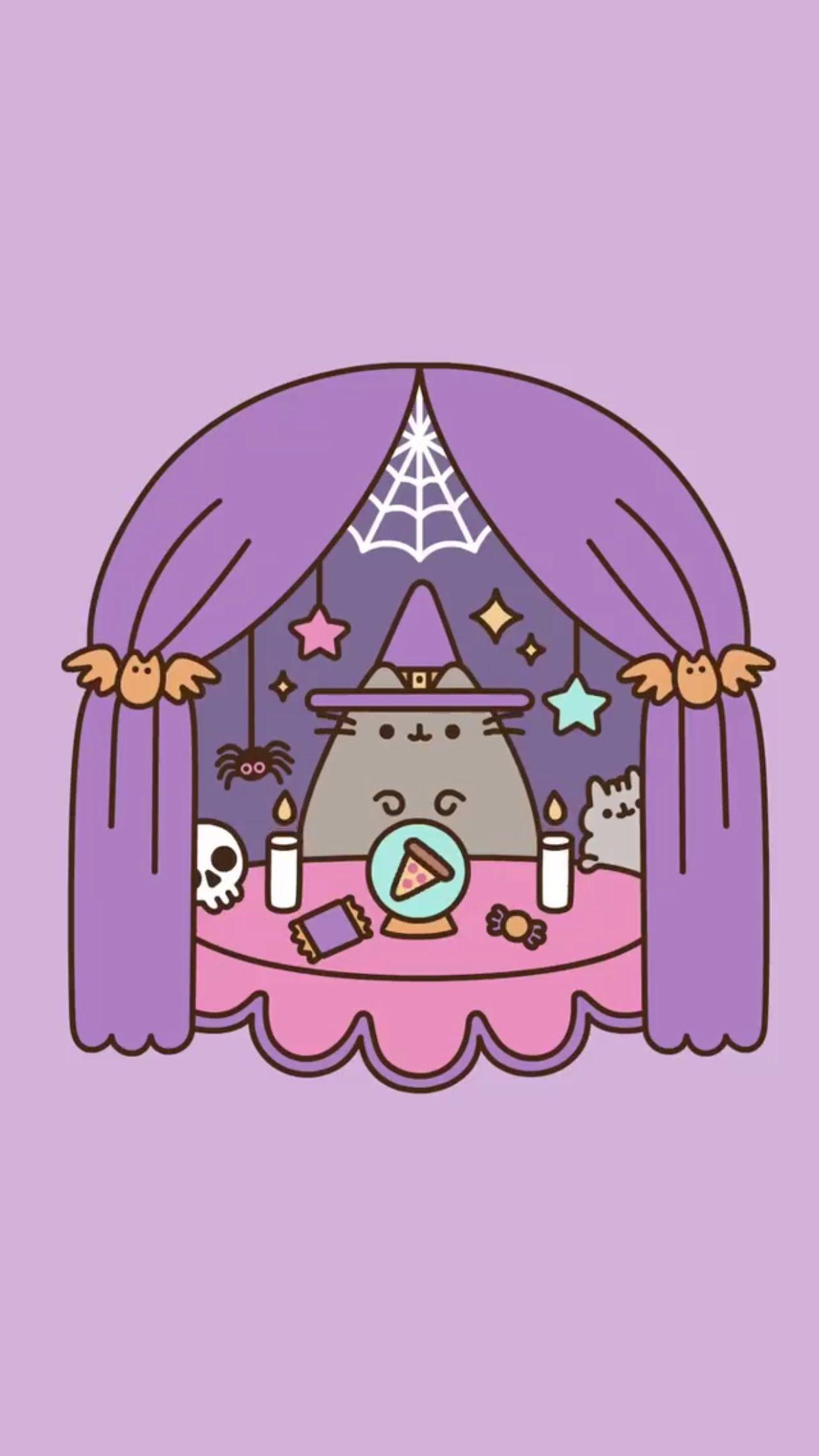 1242x2208 Pusheen Wallpaper