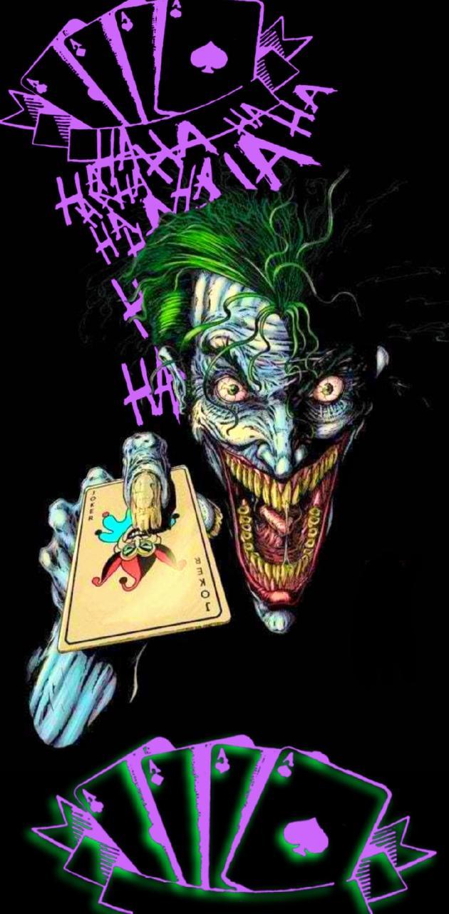 630x1280 Joker Card wallpaper