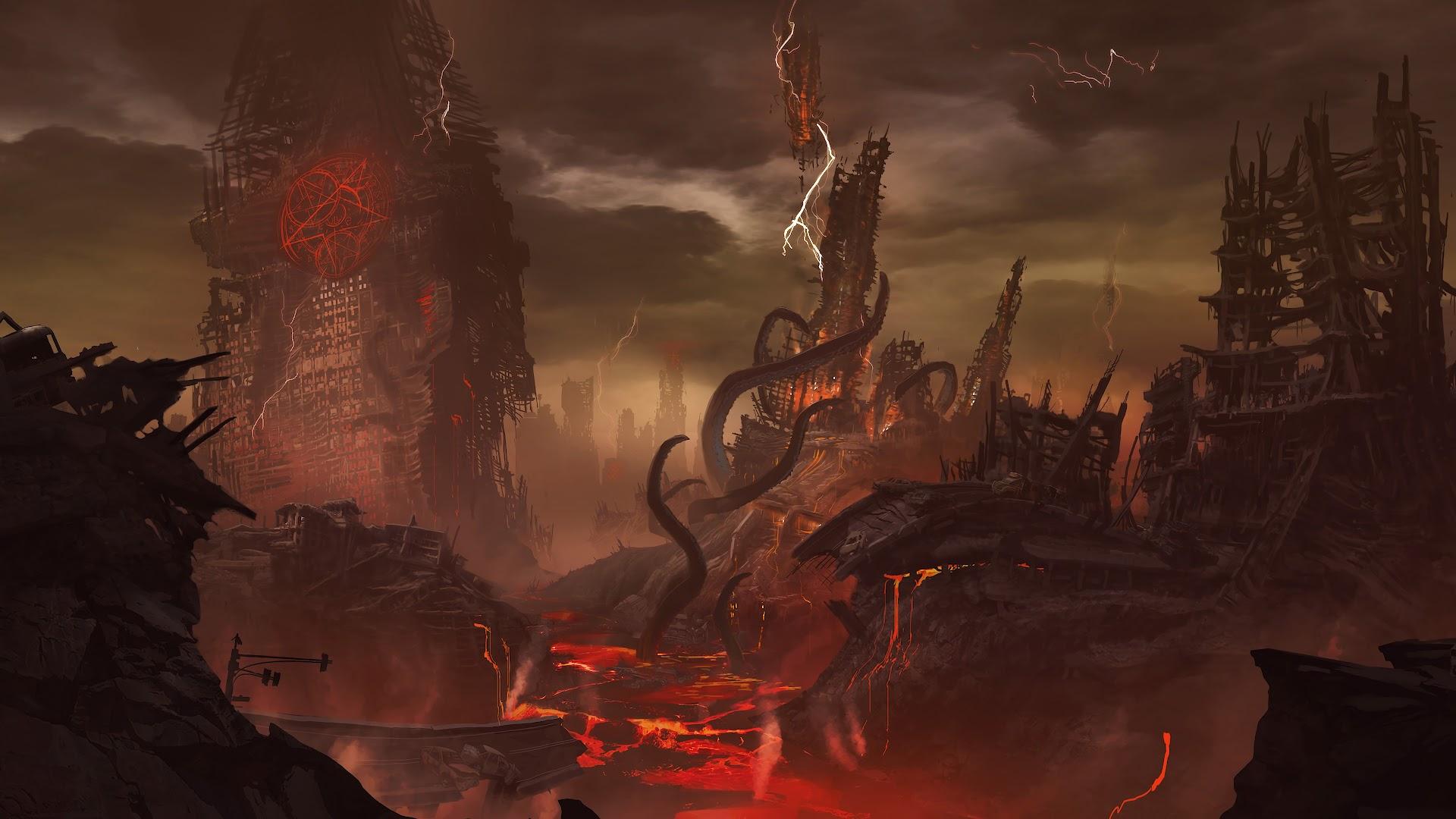 1920x1080 Doom Eternal Hell 4K Wallpaper