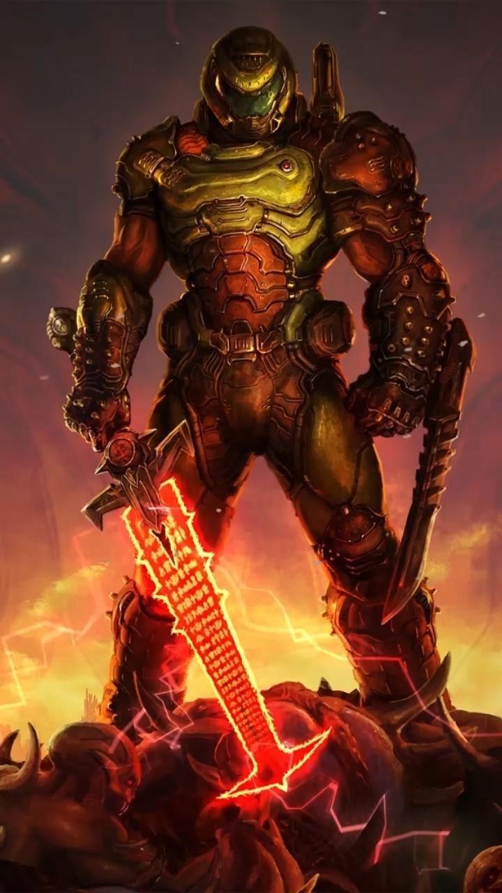720x1280 Anime Link on Twitter. Doom videogame, Doom game, Doom demons