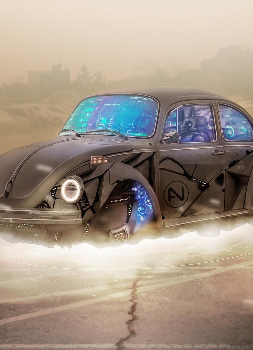 840x1160 Tyre Less, Volkswagen Beetle, Futurist & Modern Car, Volkswagen Wallpaper iPhone