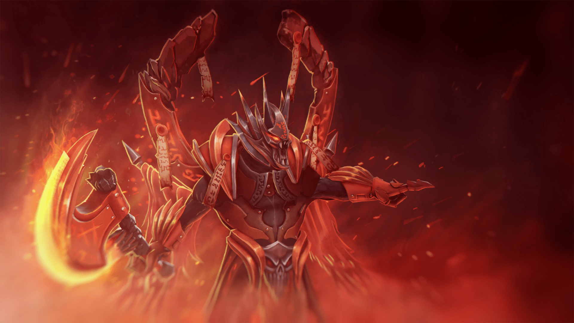 1920x1080 Doom: Eternal Fire Wallpaper. Dota 2 HD Background