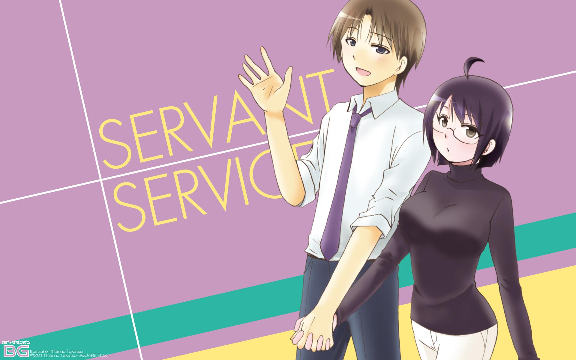 1920x1200 takatsu karino servant x service hasebe yutaka yamagami lucy megane wallpaper