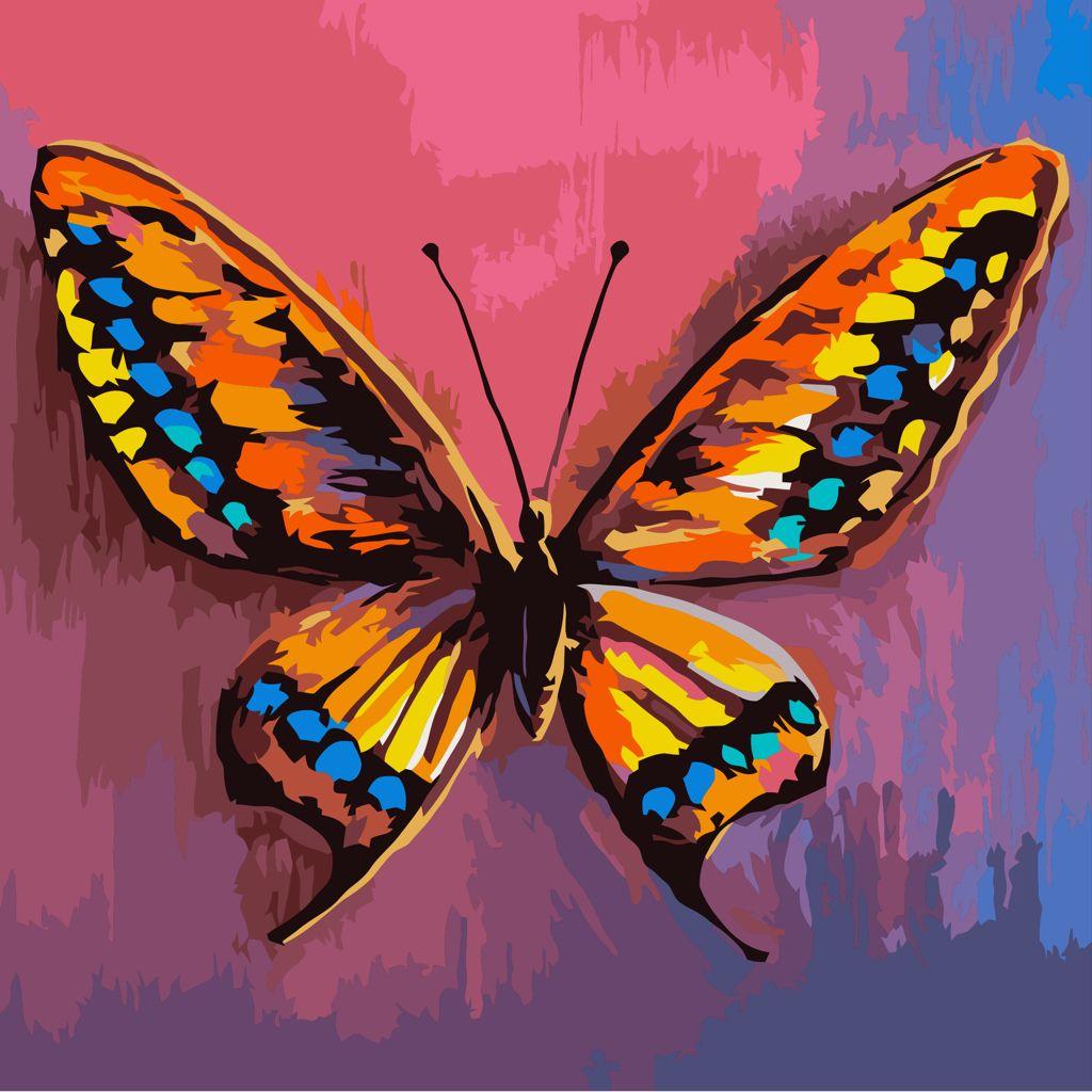1024x1024 Acabei de pintar esta imagem na nova aplicação de pintura:. Butterfly painting, Butterfly art, Paisley art