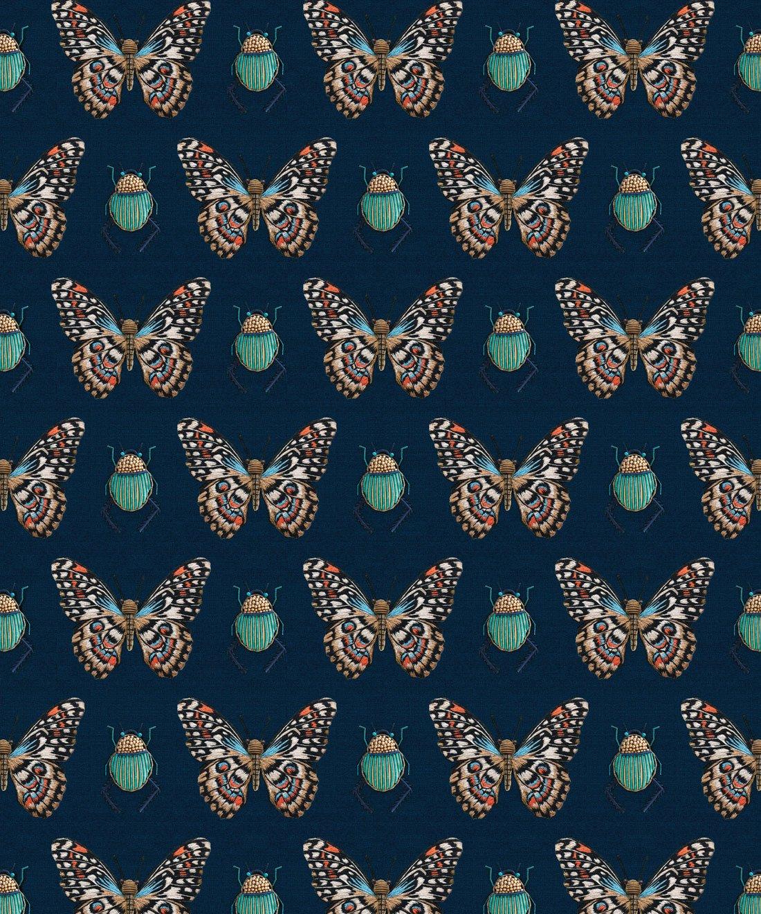 1100x1320 Beetle & Butterfly Wallpaper from the Wallpaper Republic Collection by