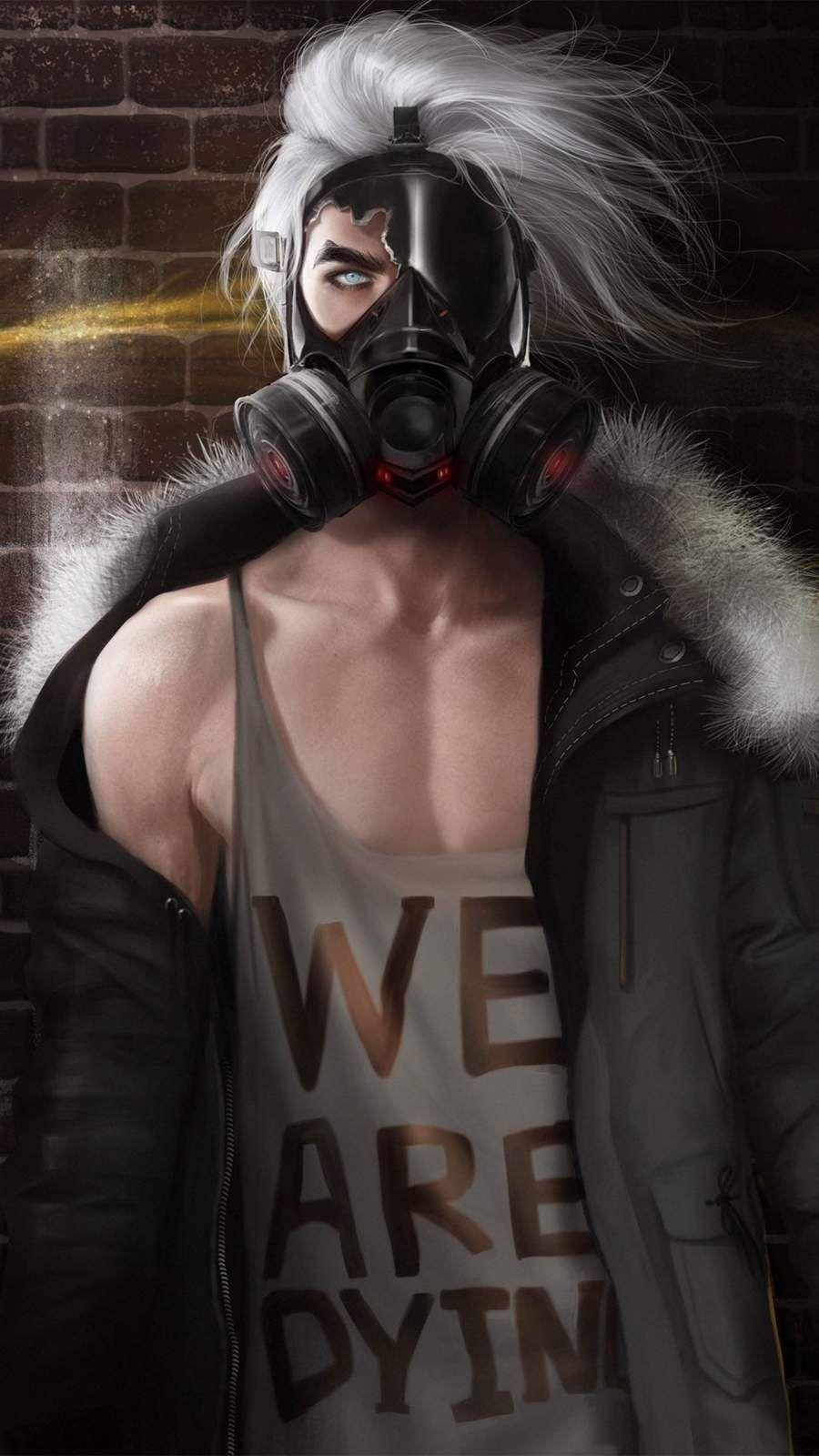 900x1600 Gas Mask Anime Boy iPhone Wallpaper. Anime boy, Anime gas mask, Girl iphone wallpaper