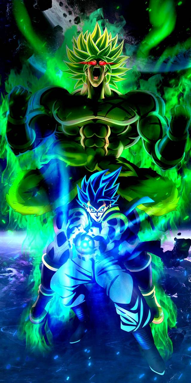 640x1280 Gogeta and Broly Wallpaper Free HD Wallpaper