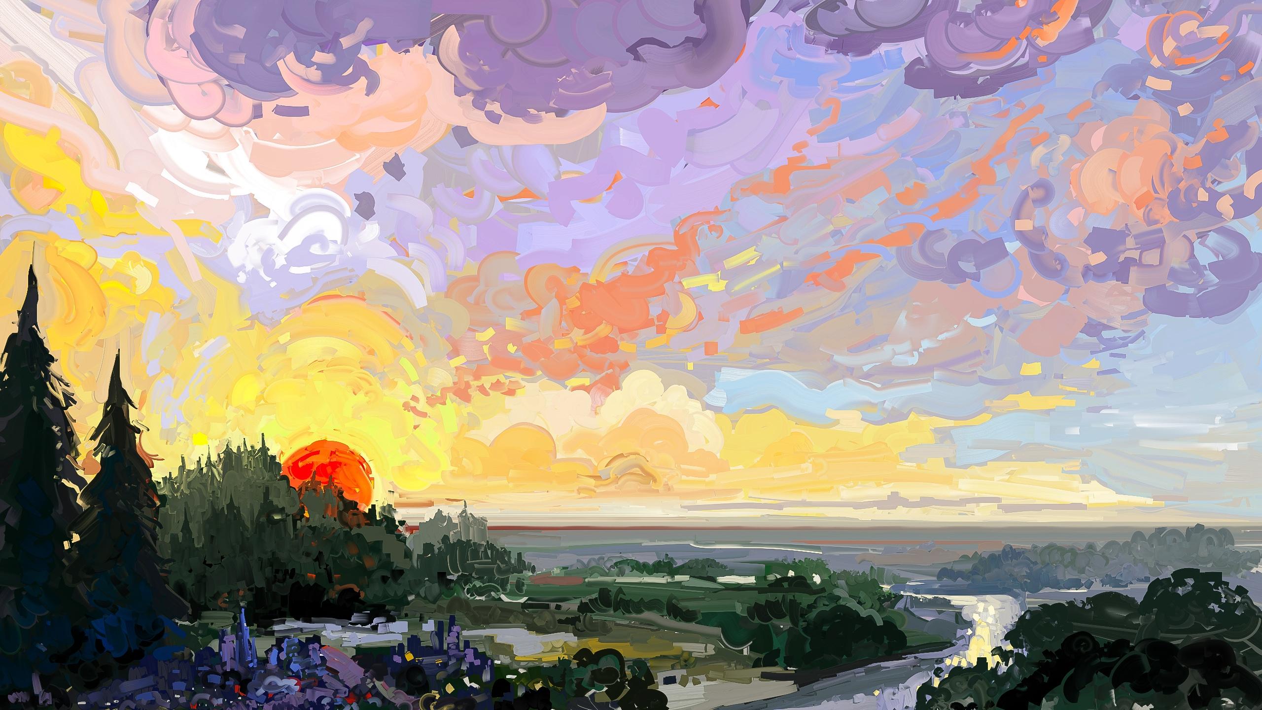 2560x1440 Artistic Landscape HD Wallpaper