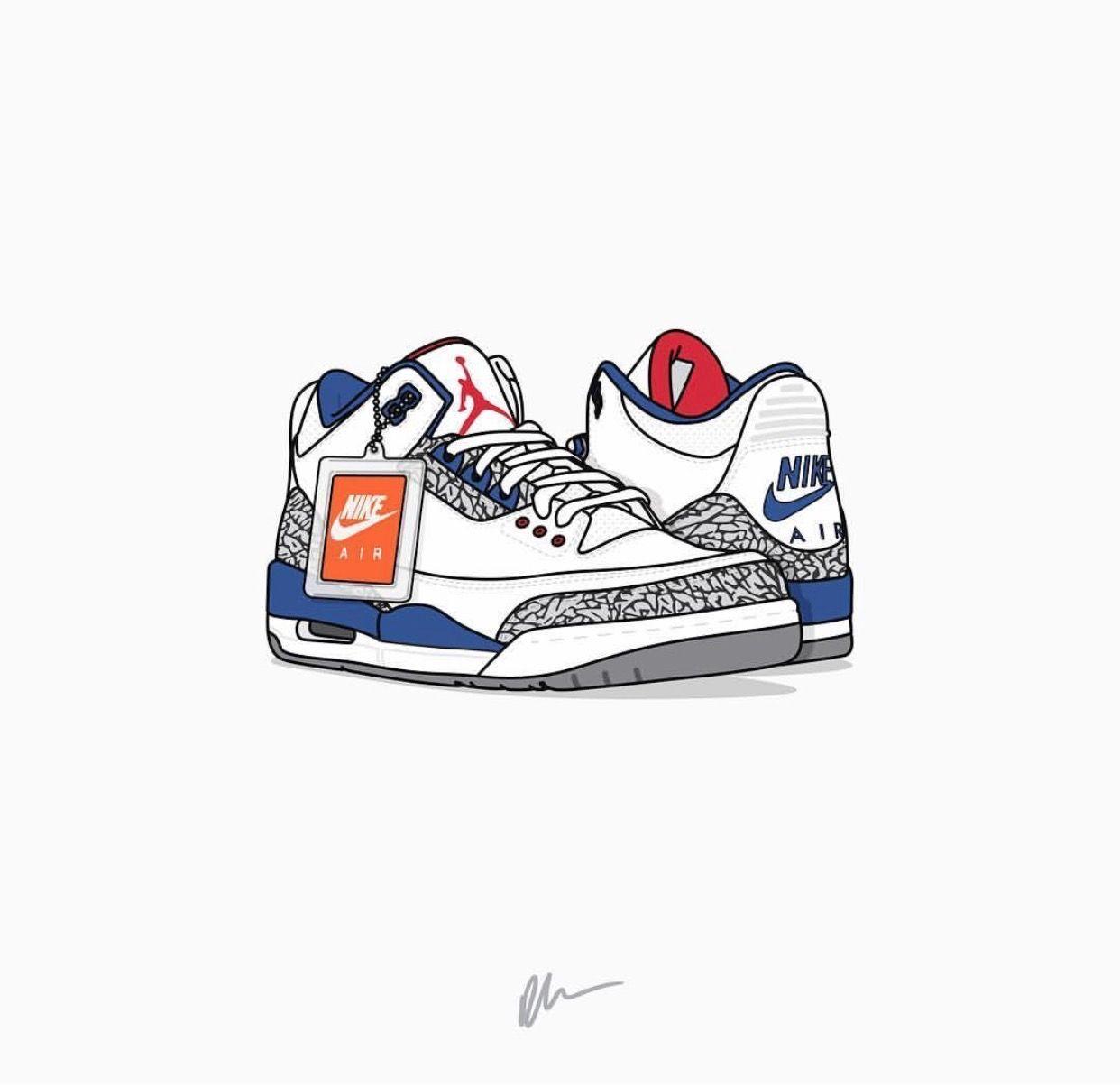 1242x1205 Cartoon Nike Shoes Wallpaper