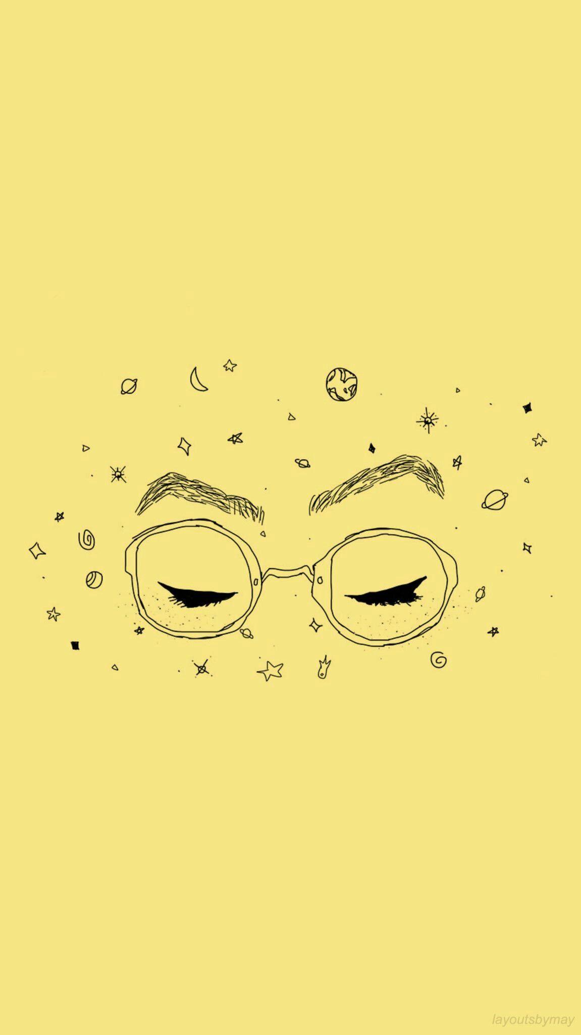 1151x2048 Pastel Yellow Aesthetic Wallpaper