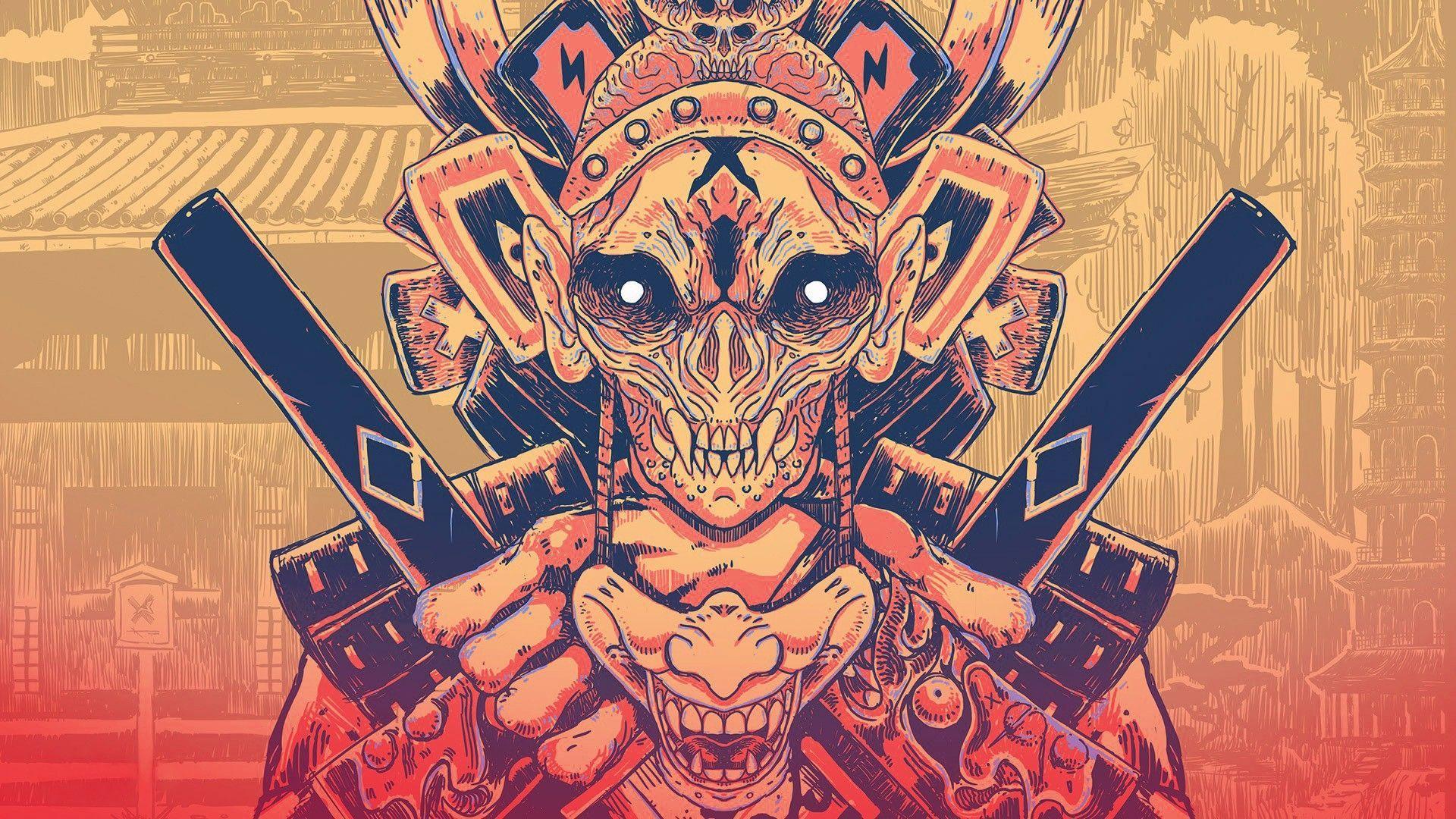 1920x1080 Japanese Mask Wallpaper