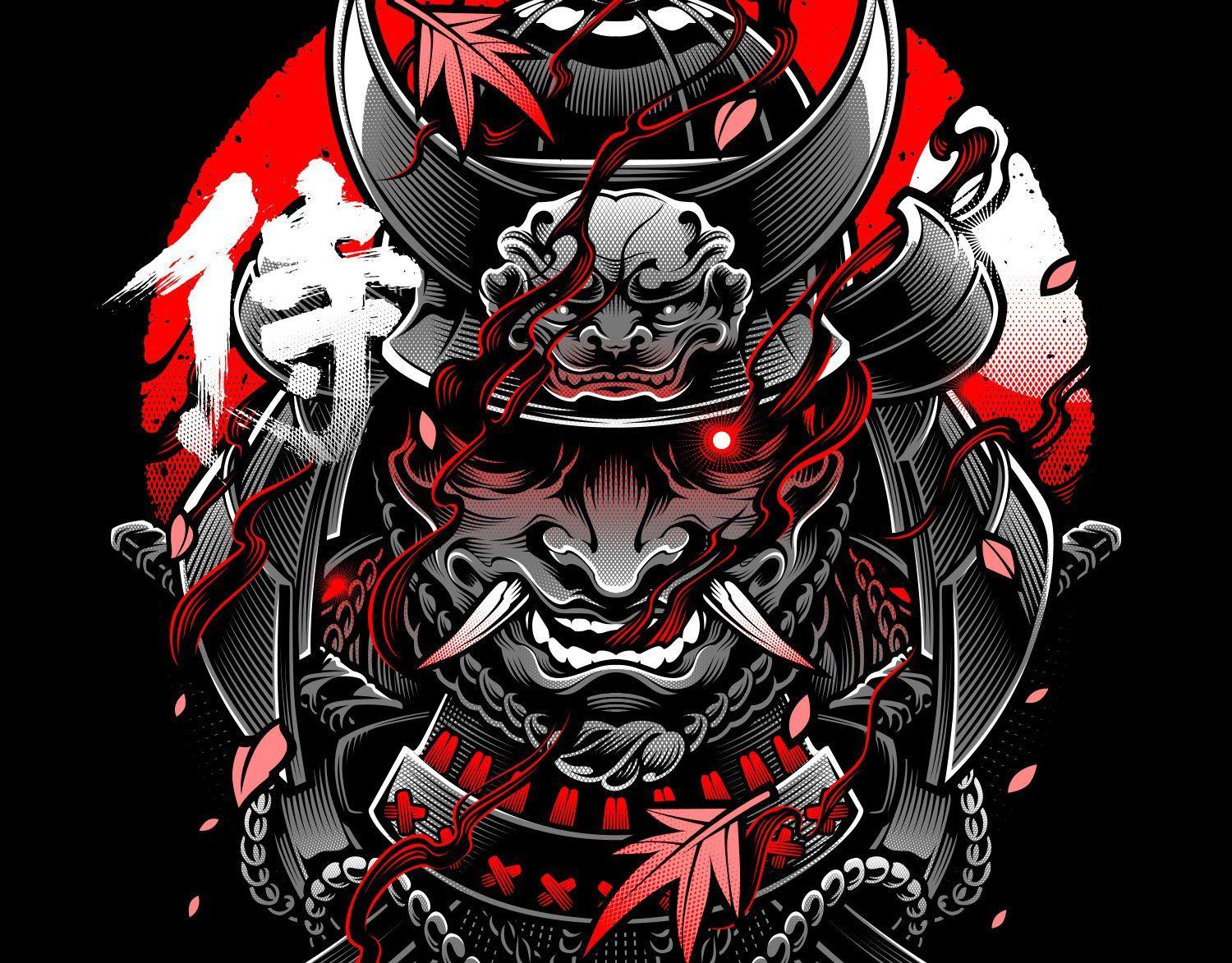 1500x1173 Japanese Mask Wallpaper