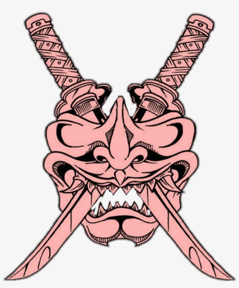 820x986 hannya #mask #oni #demon Sword Tattoo Designs PNG Download