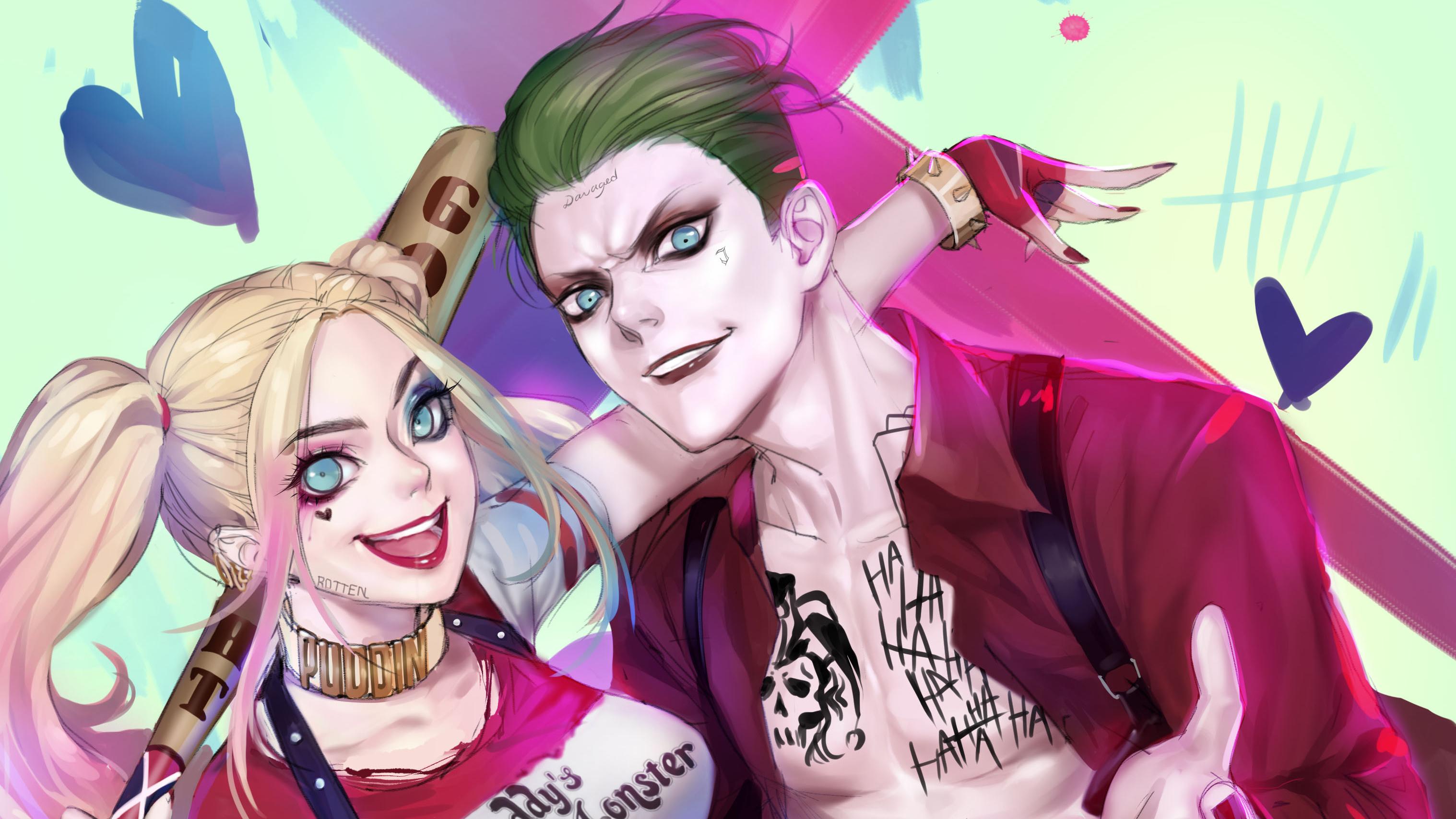 3035x1707 Joker Harley Quinn Art, HD Superheroes, 4k Wallpaper, Image, Background, Photo and Picture