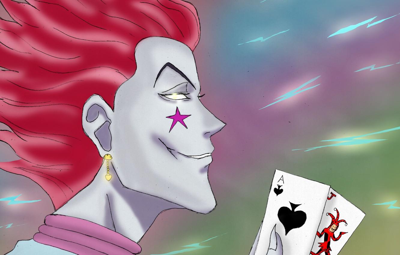 1332x850 Wallpaper anime, joker, assassin, asian, manga, hunter, Hunter x Hunter, Hisoka, japonese image for desktop, section сёнэн