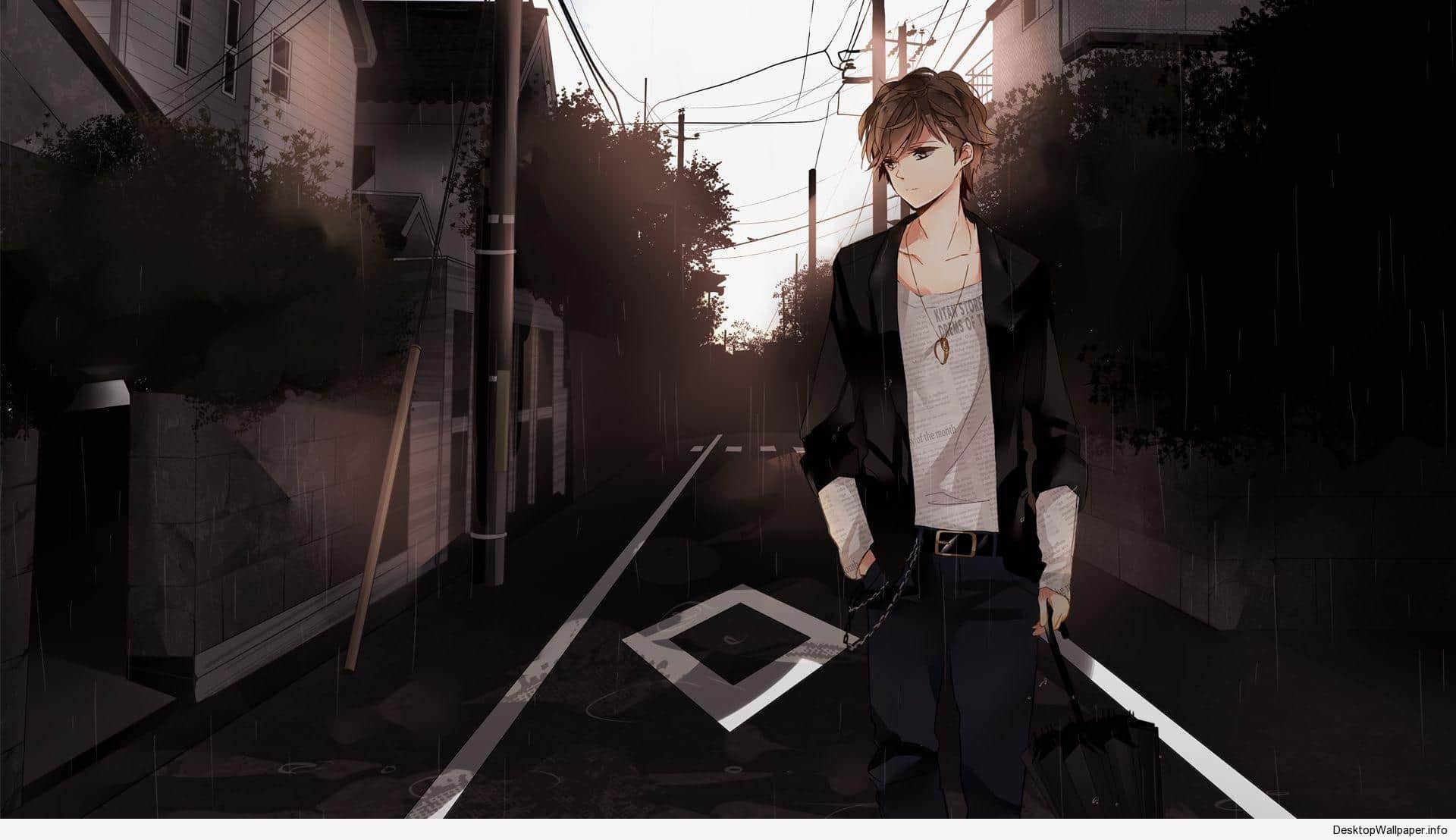 1920x1108 HD Anime Boy Wallpaper