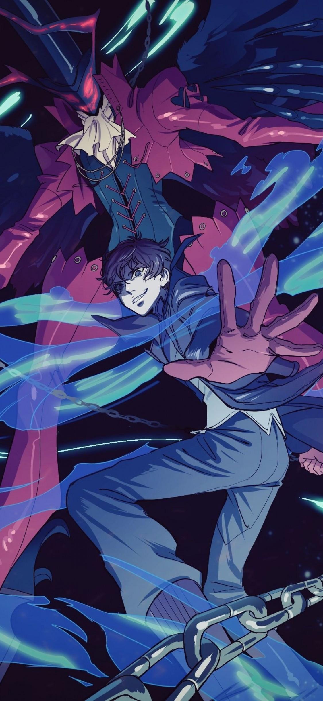 1125x2436 Download 1125x2436 Anime Games, Arsene, Amamiya Ren, Persona Joker Wallpaper for iPhone 11 Pro & X