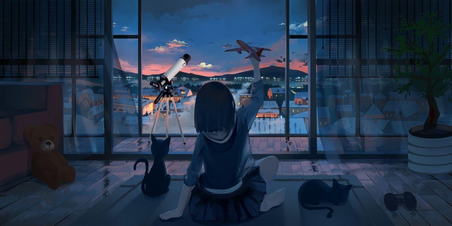 1500x750 Aesthetic Laptop Women Wallpaper