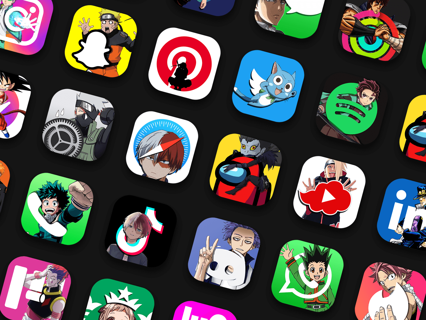 1440x1080 Anime App Icon for Android & iOS 14 Home Screen