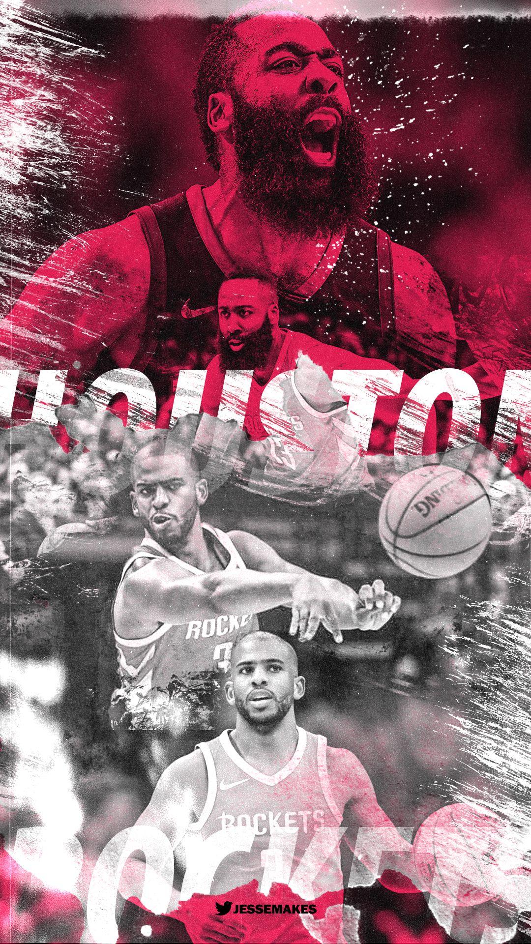 1080x1920 James Harden & Chris Paul. Nba wallpaper, Nba sports, Basketball art