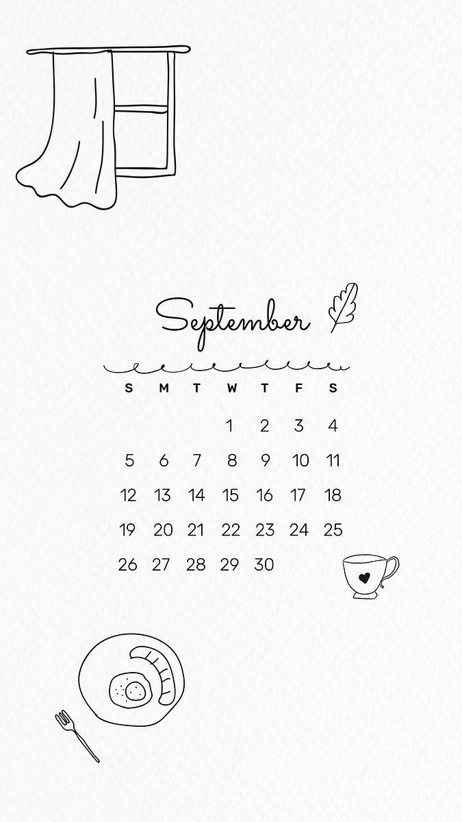 675x1200 September 2021 mobile wallpaper vector