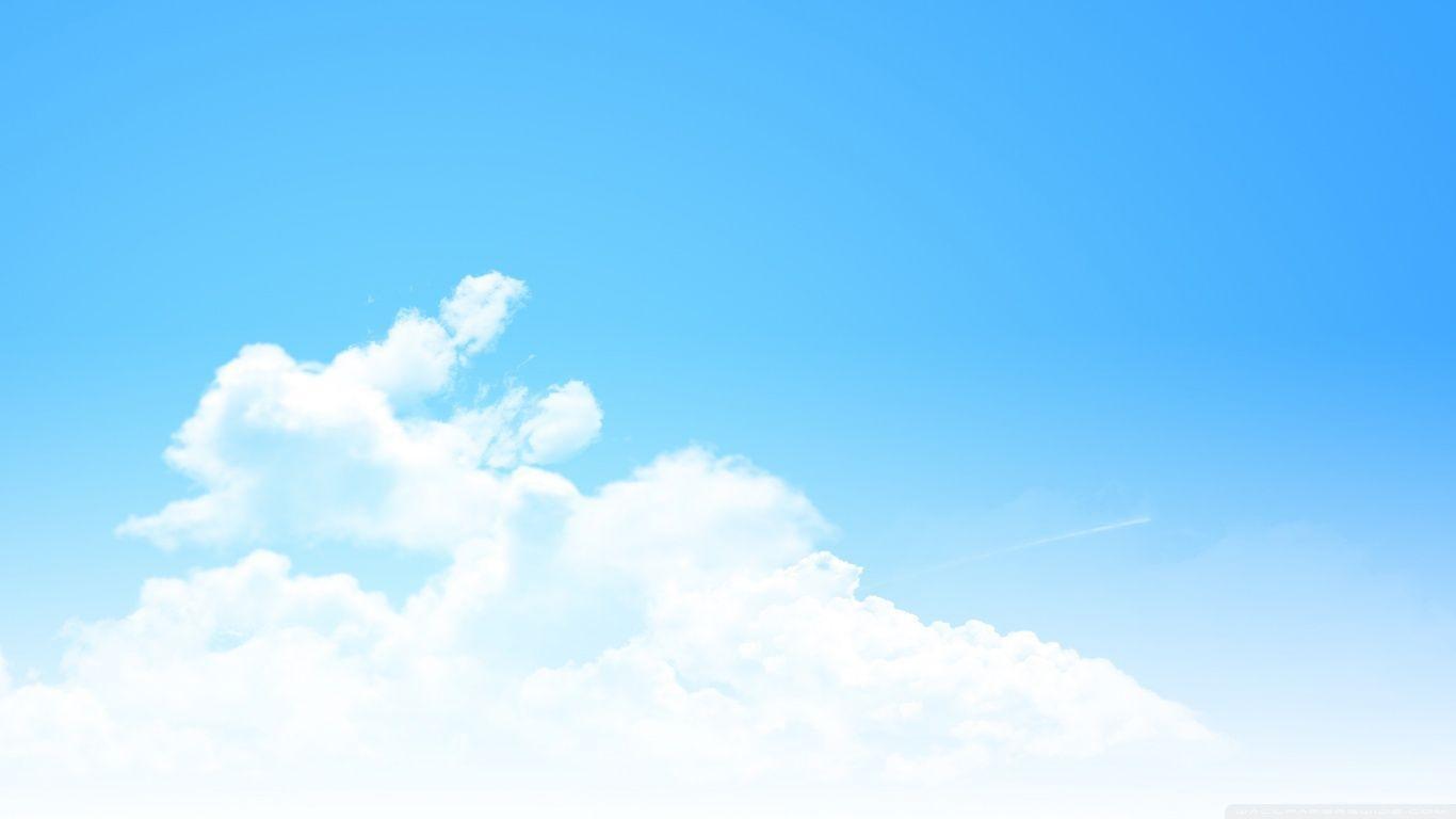 1366x768 Clear Blue Sky Panorama ❤ 4K HD Desktop Wallpaper for 4K Ultra HD. Blue sky background, Blue sky wallpaper, Clear blue sky