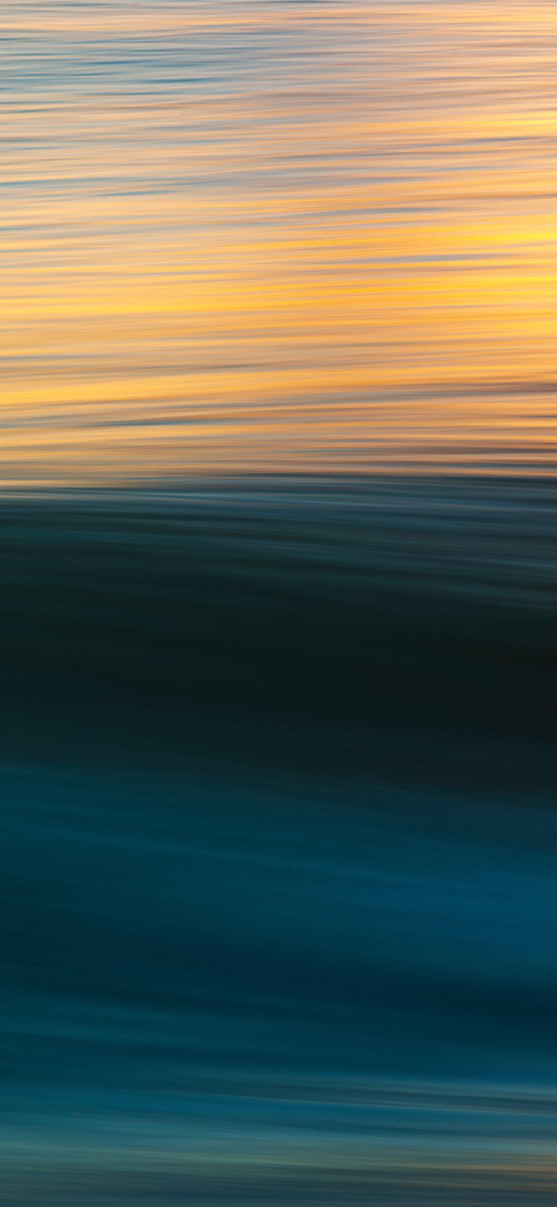 1125x2436 Gold & Blue iPhone Wallpaper Free Download