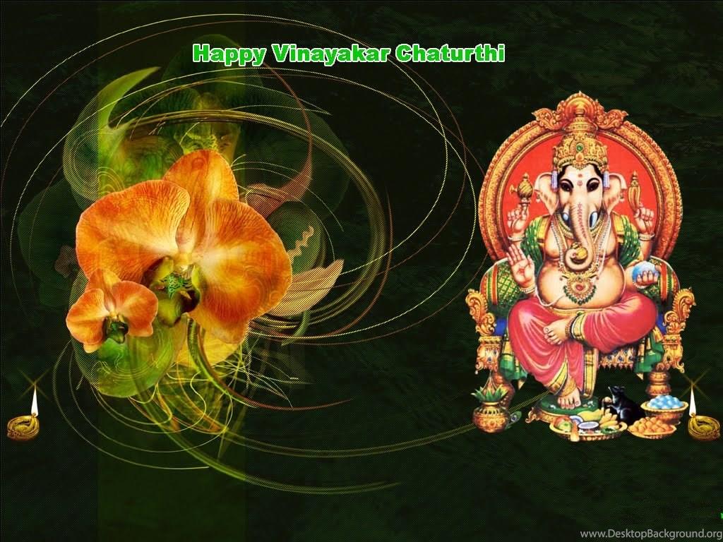 1024x768 Wallpaper Lord Vinayaka Pillayar Chavithi Greetings Drawing Arts. Desktop Background