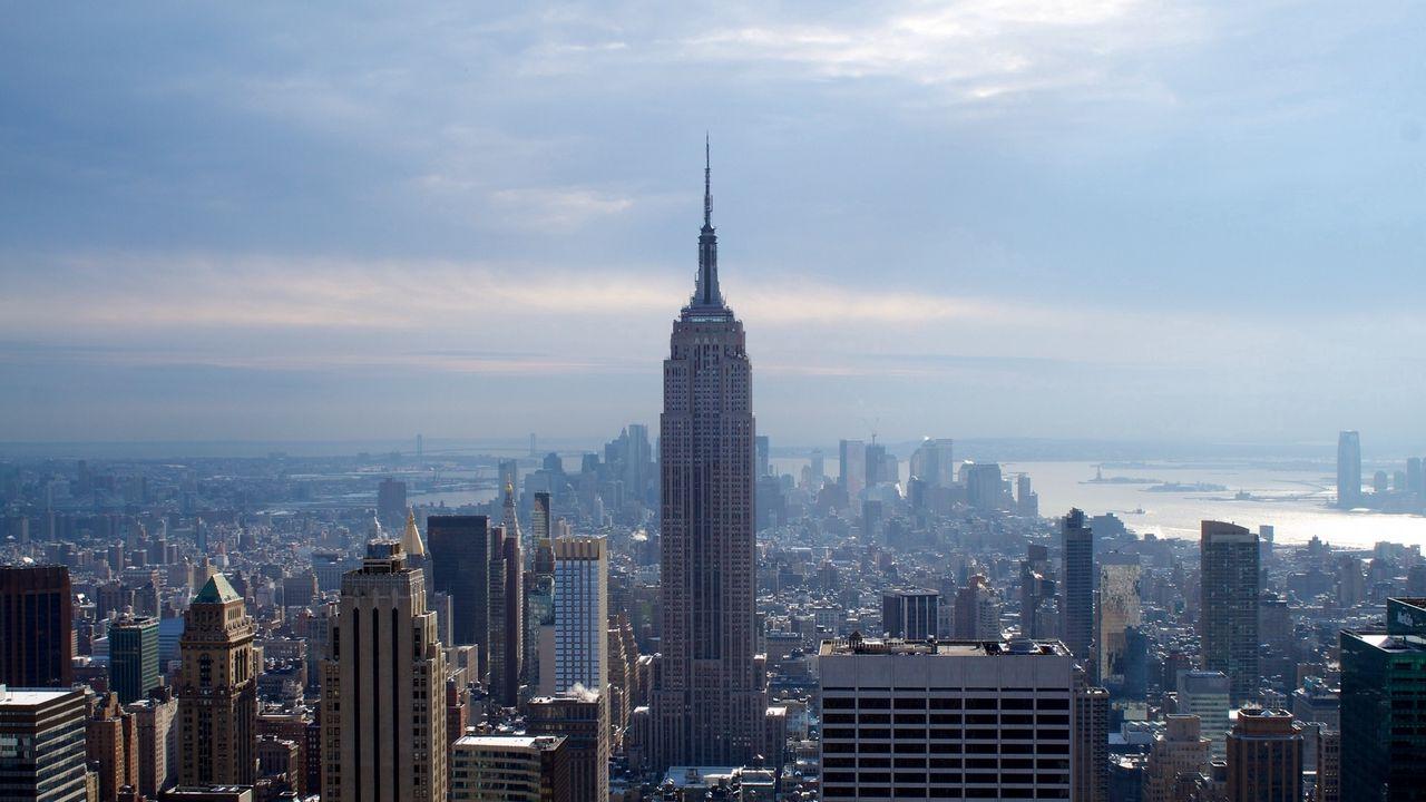 1280x720 Wallpaper new york, city, winter, skyscrapers, empire state building hd, picture, image