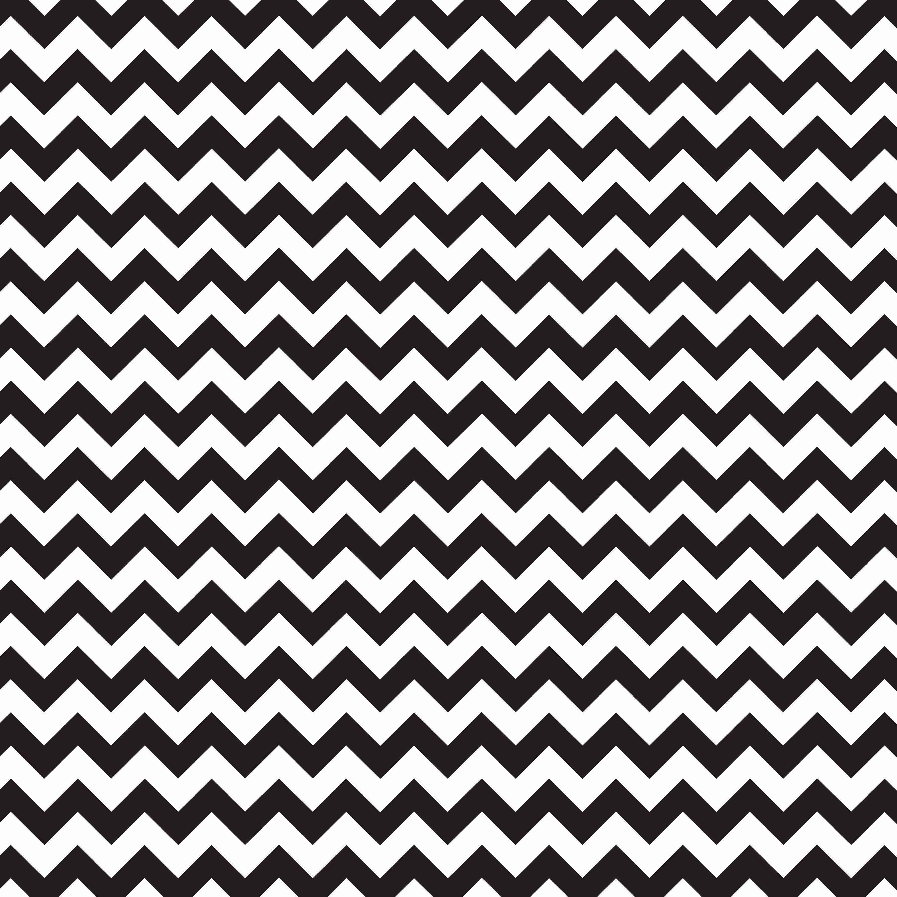 3600x3600 Black And White Zig Zag Wallpaper