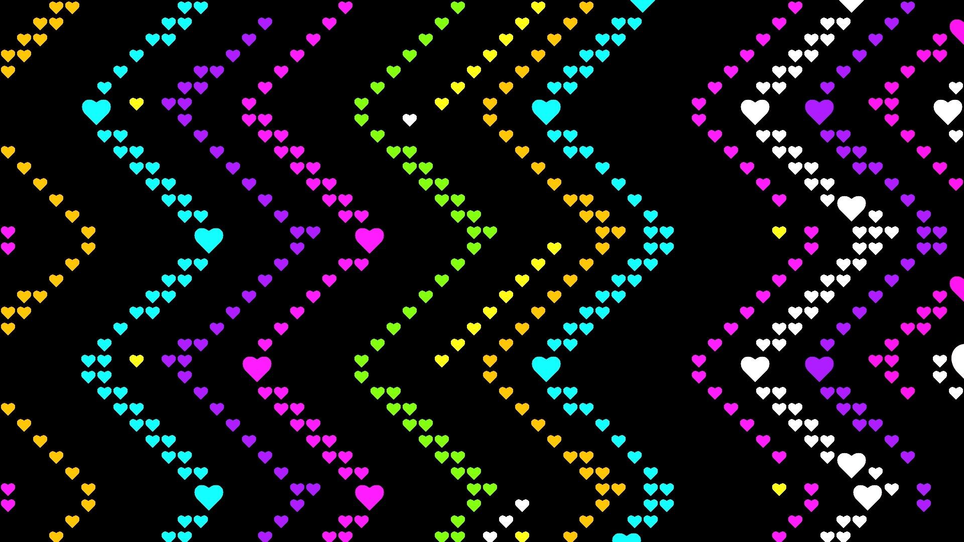 1920x1080 Zig Zag Hearts Pattern Wallpaper, HD Abstract 4K Wallpaper, Image, Photo and Background