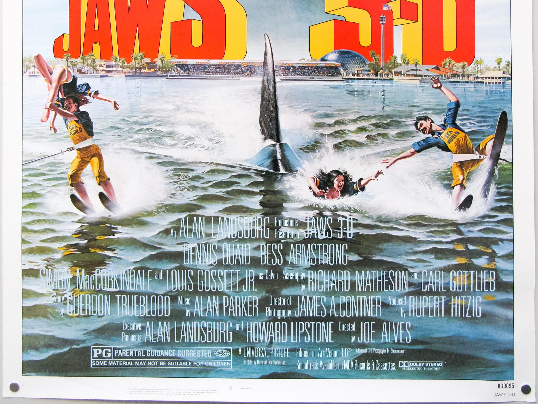 1800x1352 Jaws 3 D / One Sheet / USA