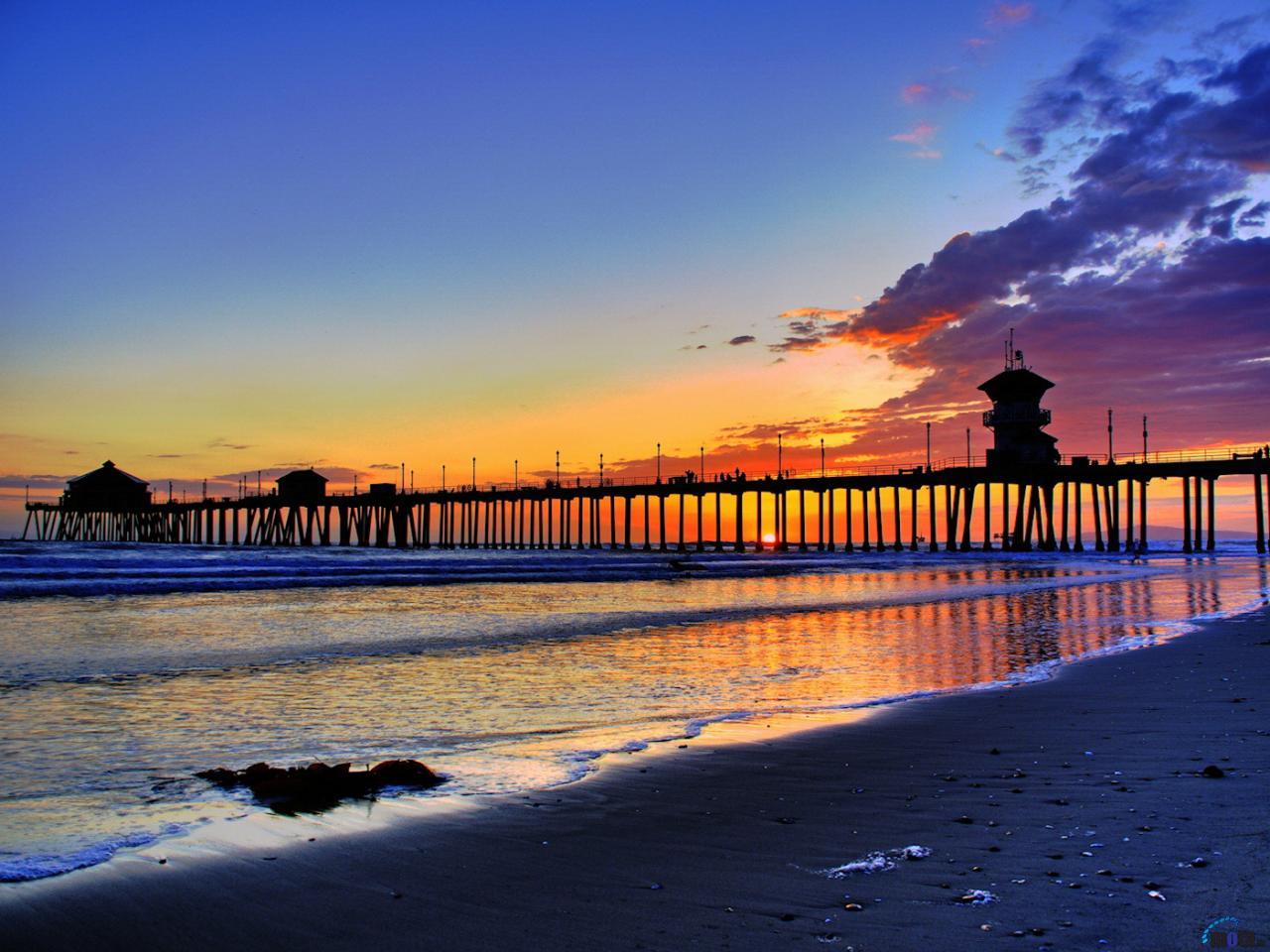 1280x960 Free download Wallpaper Huntington Beach pier at sunset 1280 x 960 Desktop [1280x960] for your Desktop, Mobile & Tablet. Explore Huntington Beach Wallpaper Desktop. California Beach Wallpaper, California HD Wallpaper