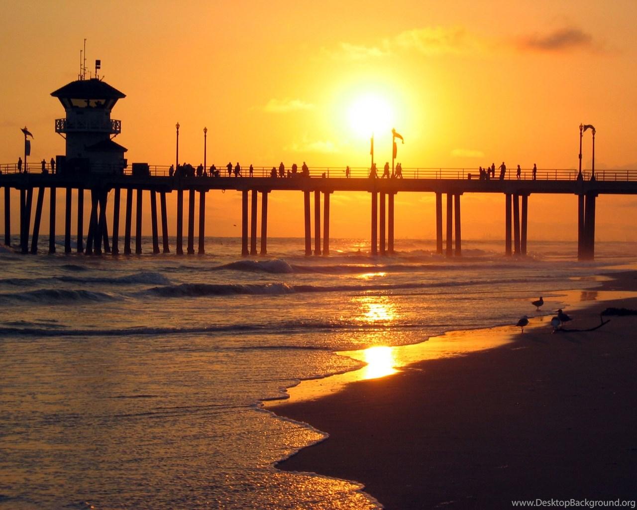 1280x1024 Huntington Beach California By Kimbokasteniv Desktop Background
