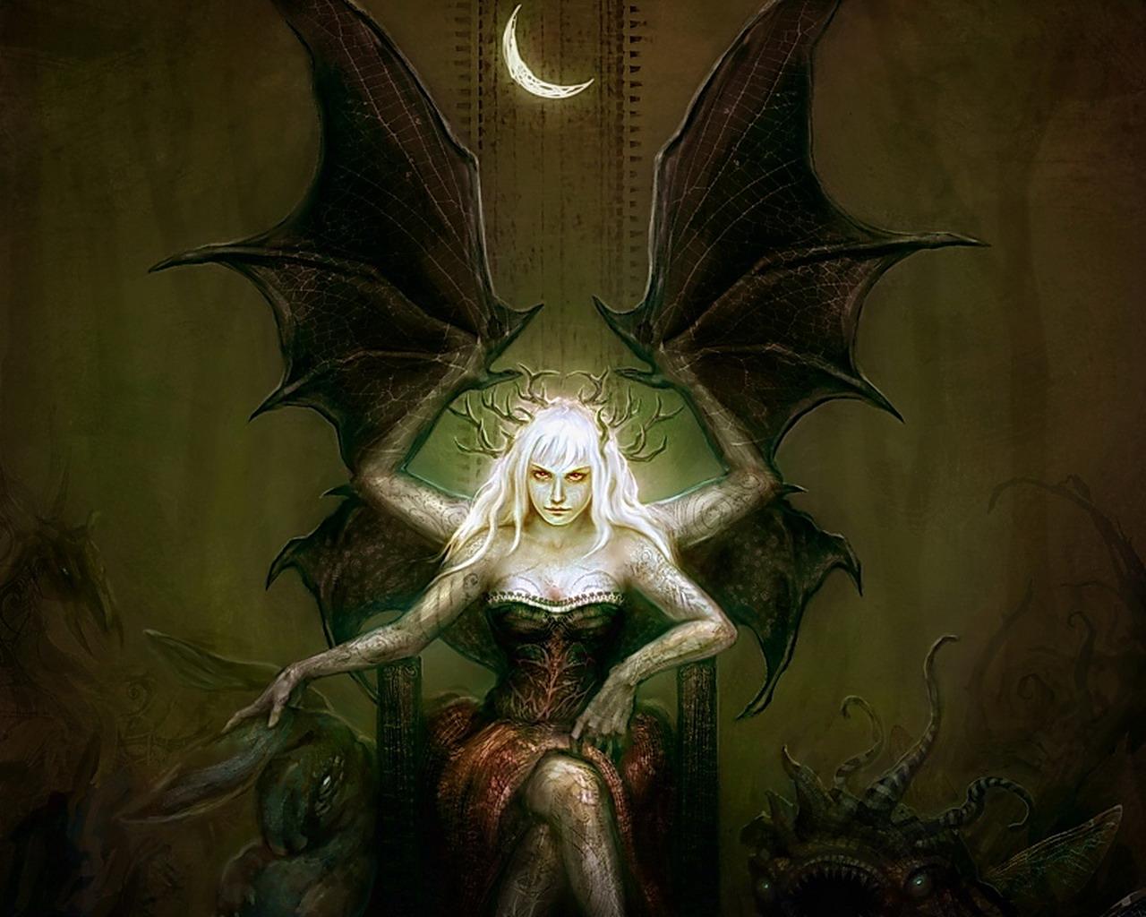 1280x1024 Dark bat girl Wallpaper and Background Imagex1024