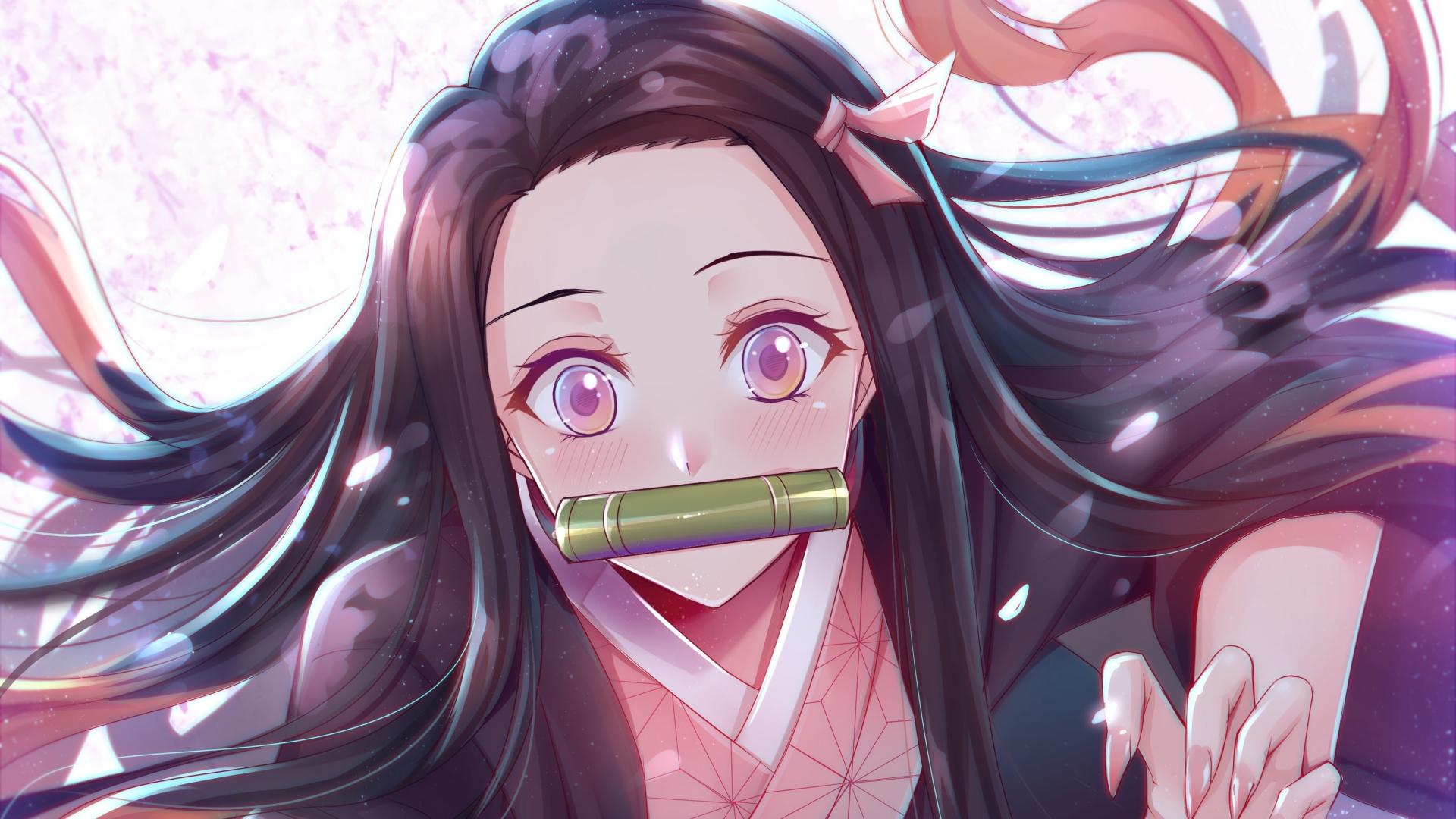 1920x1080 Kimetsu no Yaiba Art Nezuko Kamado 1080P Laptop Full HD Wallpaper, HD Anime 4K Wallpaper, Image, Photo and Background