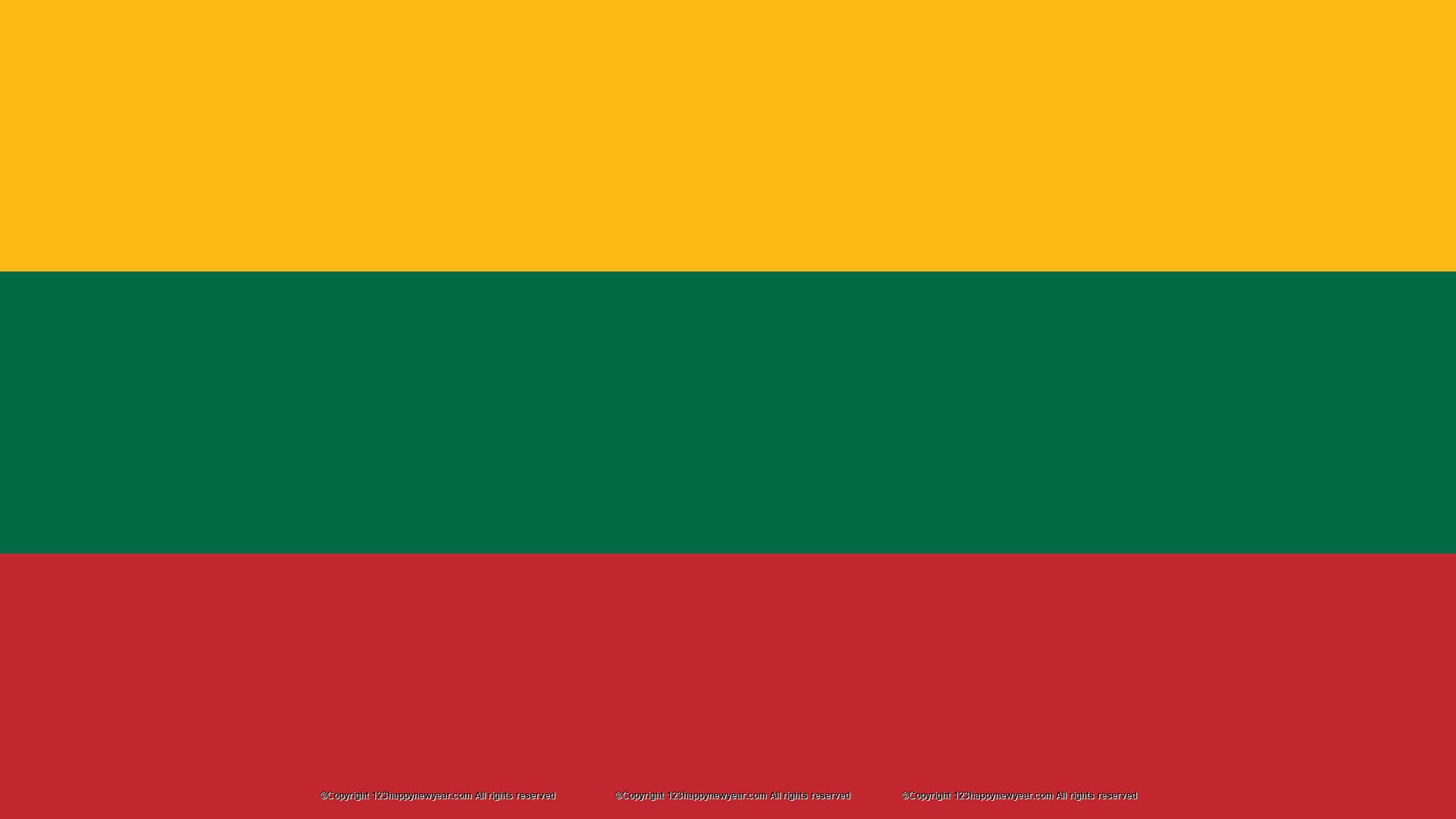 1920x1080 Flag of lithuania