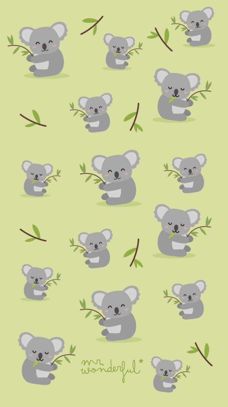 Kawaii Koala Wallpapers Top Free Kawaii Koala Backgrounds WallpaperAccess