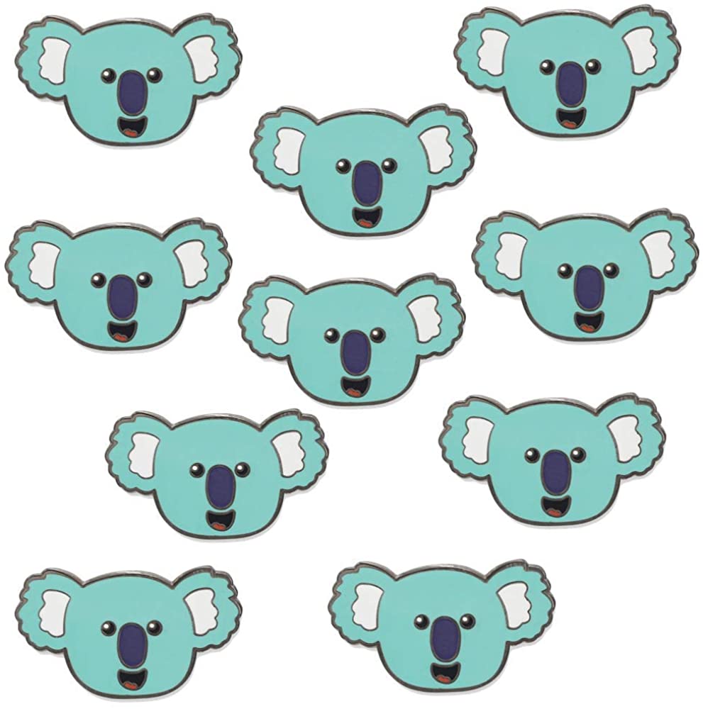 991x1000 Kawaii Koala Bear Cute Animal Hard Enamel Lapel Pin– 10 Pins : Clothing, Shoes & Jewelry