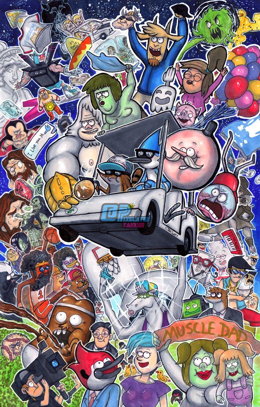 850x1326 Regular Show iPhone Wallpaper